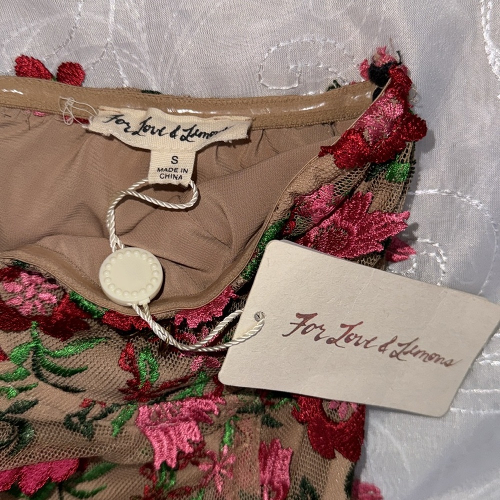 FOR LOVE AND LEMONS AMELIA STRAPLESS MINI DRESS - Picture 9 of 11